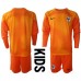 Frankrijk Keeper Babykleding Thuisshirt Kinderen WK 2022 Lange Mouwen (+ korte broeken)